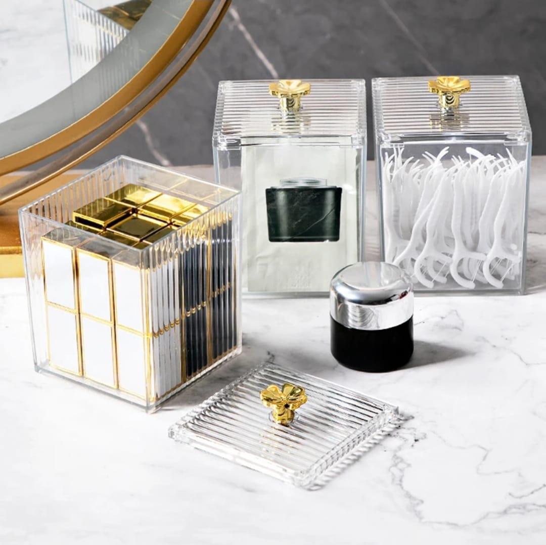 Multifunction Makeup Cotton Pad Storage Box