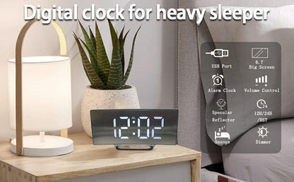 Digital LED Bedside Alarm Clock