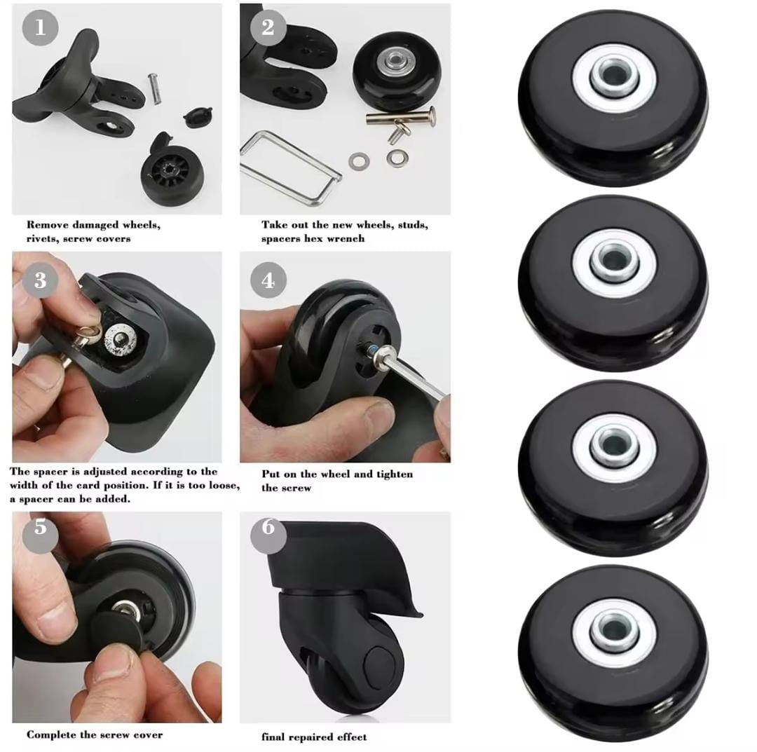 Replacement 4pcs Swivel Wheels Set