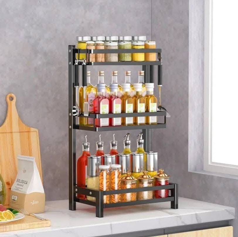3-Tier Multi-Function Spice Storage Rack