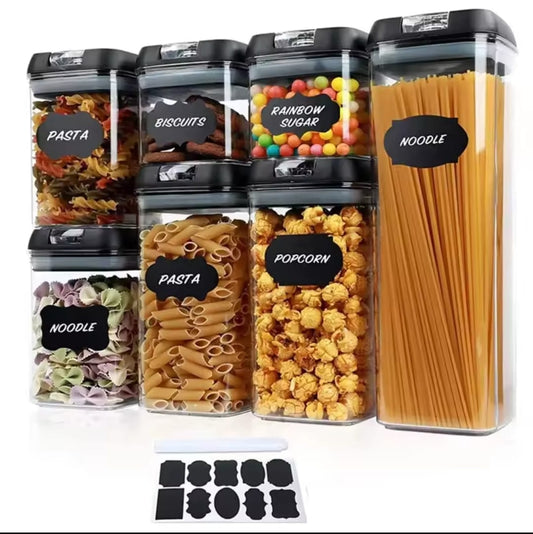 Acrylic 7pcs Food Storage Container Set