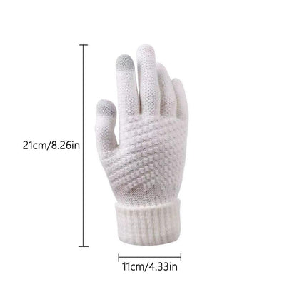 Winter Warm Touchscreen Gloves – Fleece Lined Knit