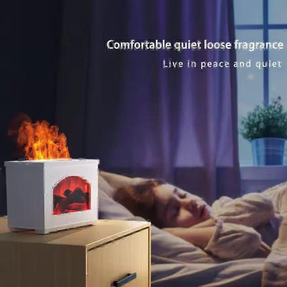 High-Quality 3D Fireplace Aromatherapy Diffuser & Cool Mist Humidifier