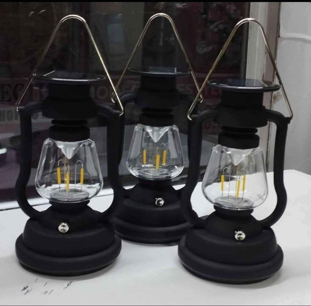 3-in-1 Solar / Rechargeable / Manual Lantern Lamp