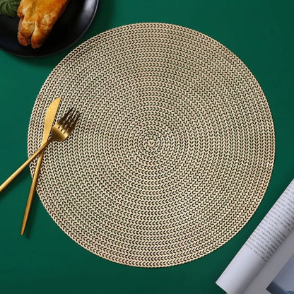 6pcs PVC Non-Woven Table Mats