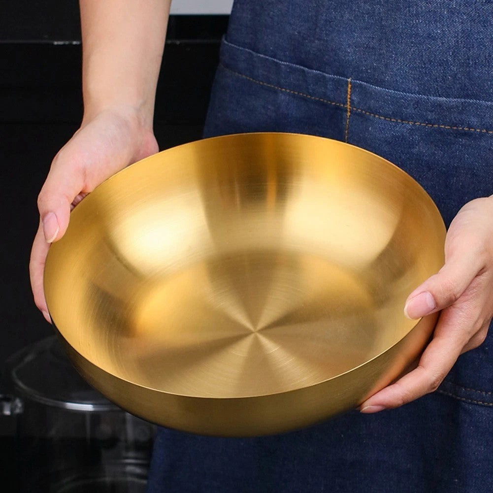 3-Litre Gold Stainless Steel Ramen Bowl (28cm)