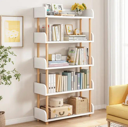 Multi-Purpose Bamboo Bookshelf with Drawer