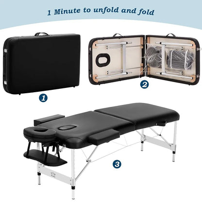 2-Folding Professional Portable Massage Table / Lash Bed