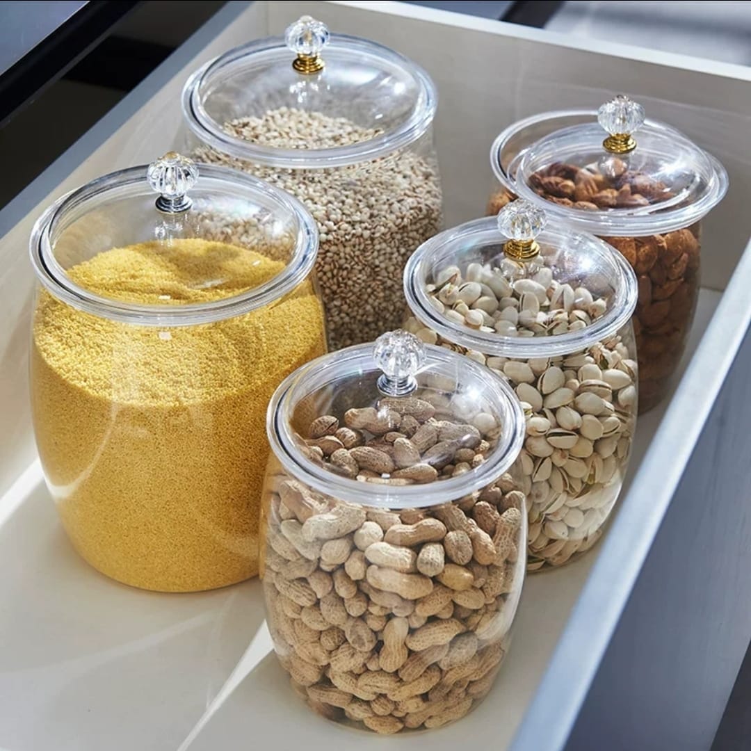 Transparent Large Sealed Storage Jar