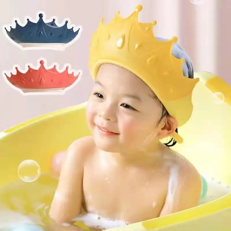 Adjustable Baby Shower Shampoo Cap – Crown Shape