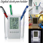 Digital LCD Desk Pen & Stationery Organizer