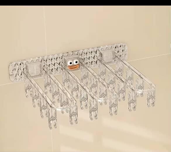 24-Clip Multifunction Wall Folding Cloth Hanger