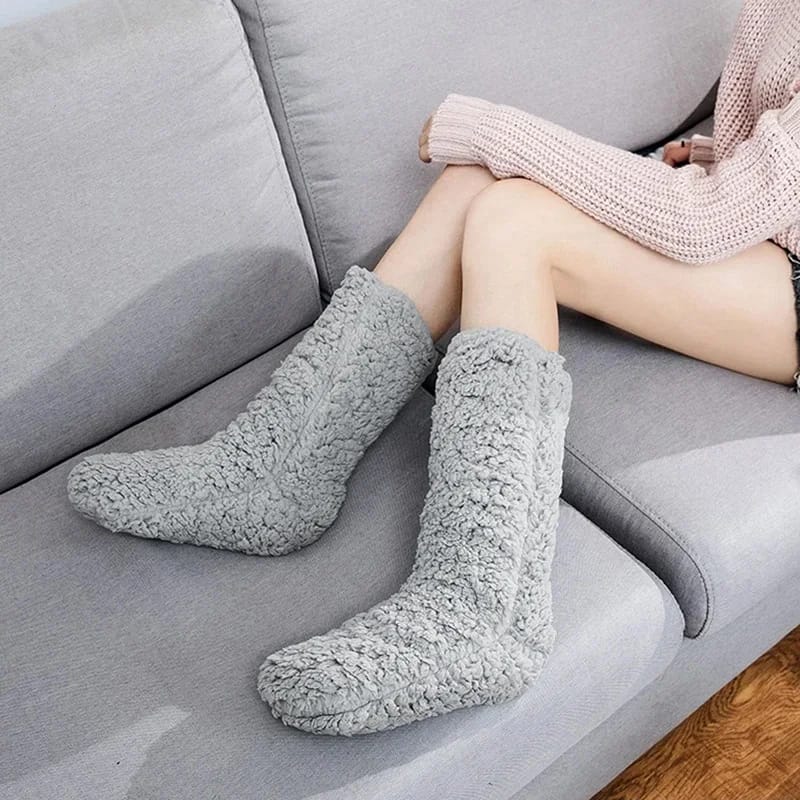 Adult Winter Floor & Sleep Socks – Warm & Cozy