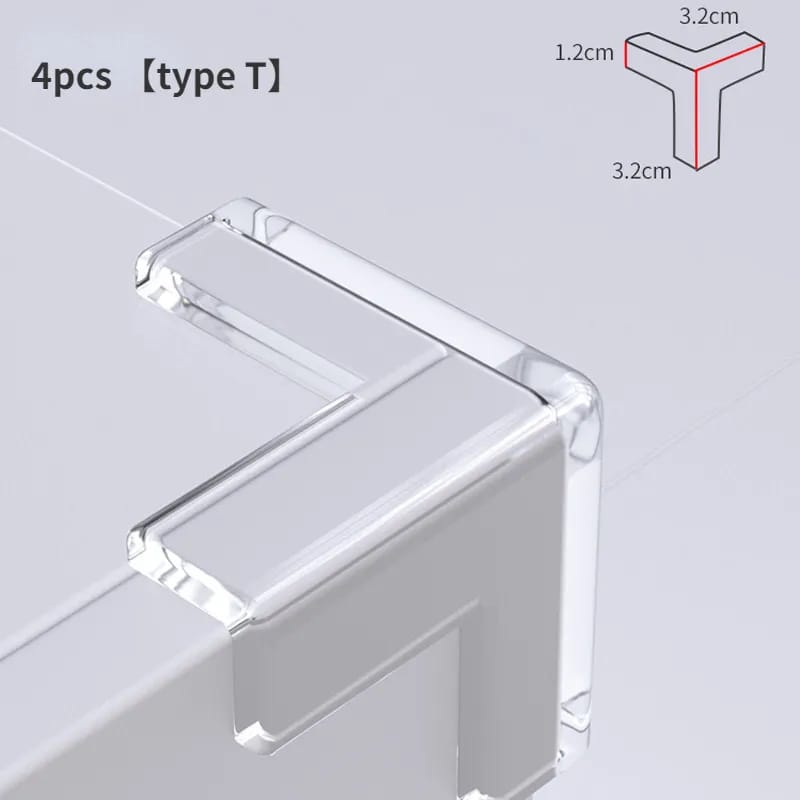 4Pcs Silicone Corner Protector – Baby Safety Edge Guards
