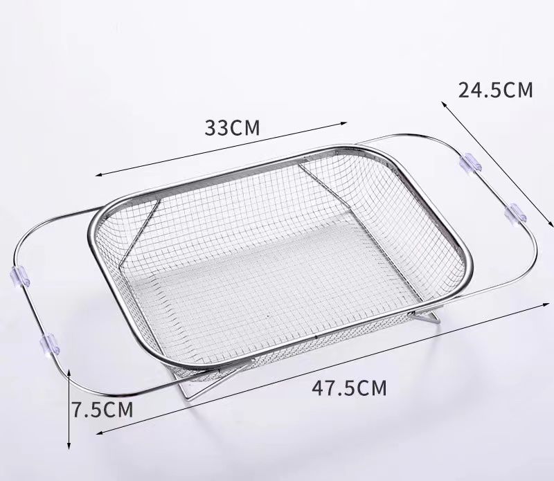 Stainless Steel Expandable Over-The-Sink Colander