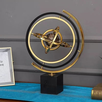 Homary Modern Abstract Art Metal Globe Ornament