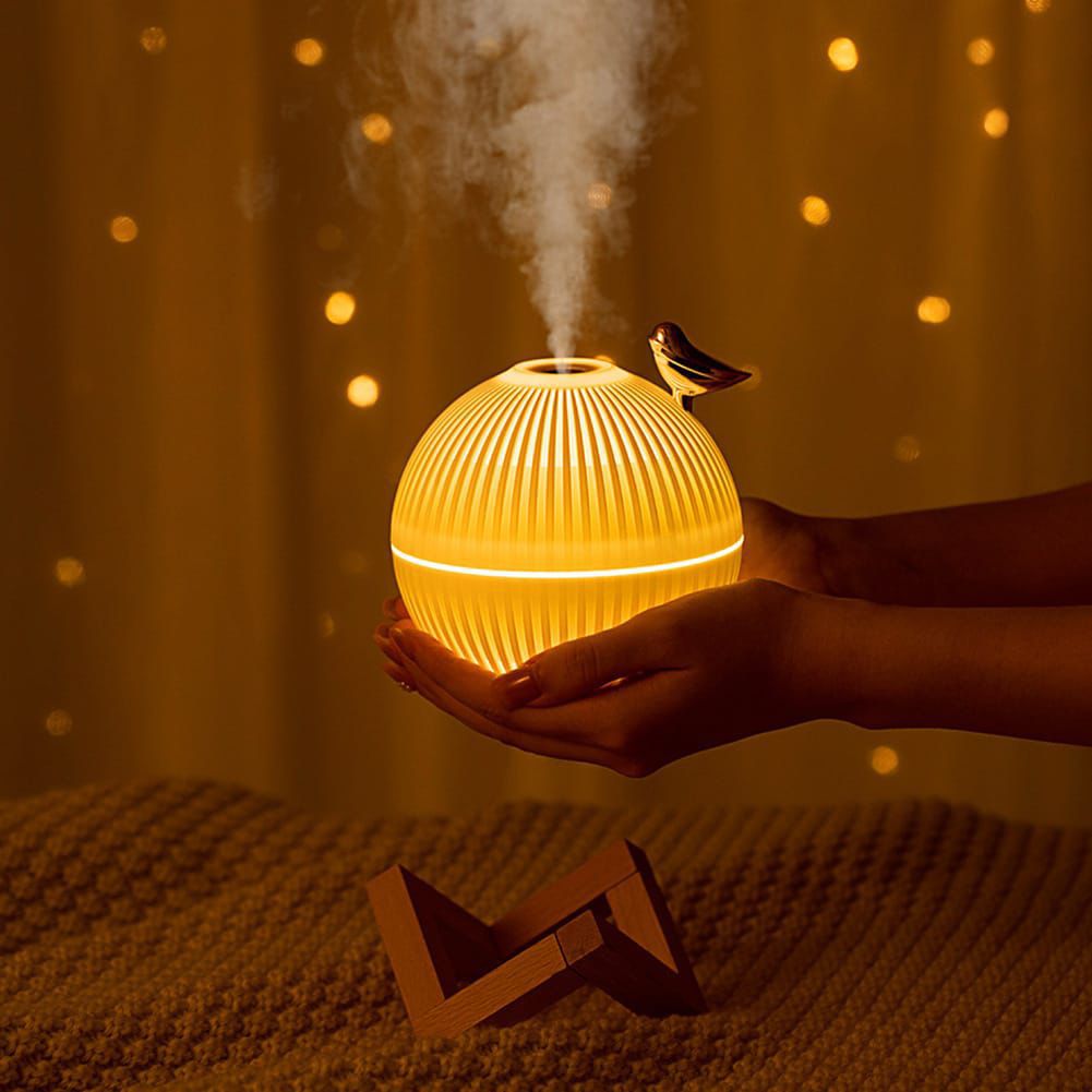 Lark Bird Ultrasonic Air Humidifier & Diffuser with Wooden Stand