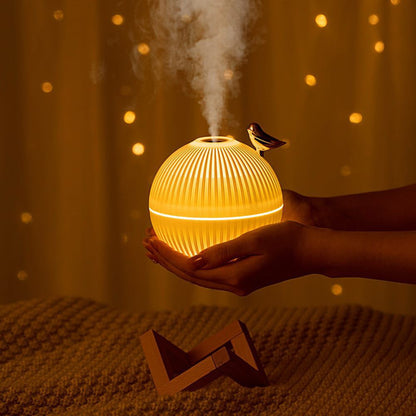 Lark Bird Ultrasonic Air Humidifier & Diffuser with Wooden Stand
