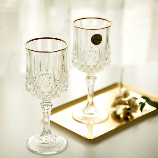 6pcs Cristal d'Arques Wine Glasses