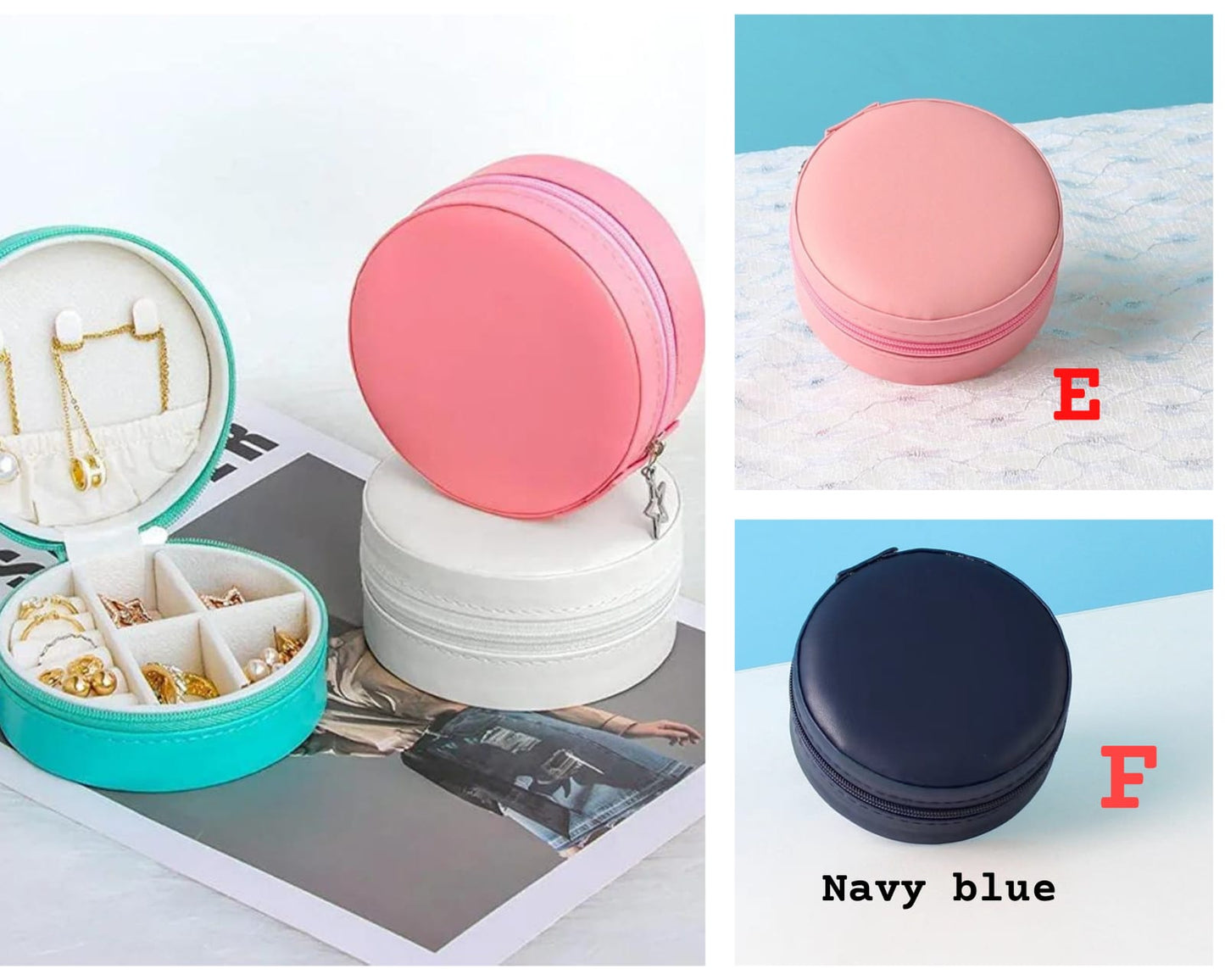 Portable Travel Jewelry Organizer Case