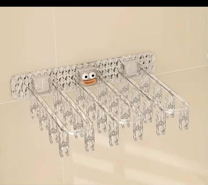 24-Clip Multifunction Wall Folding Cloth Hanger