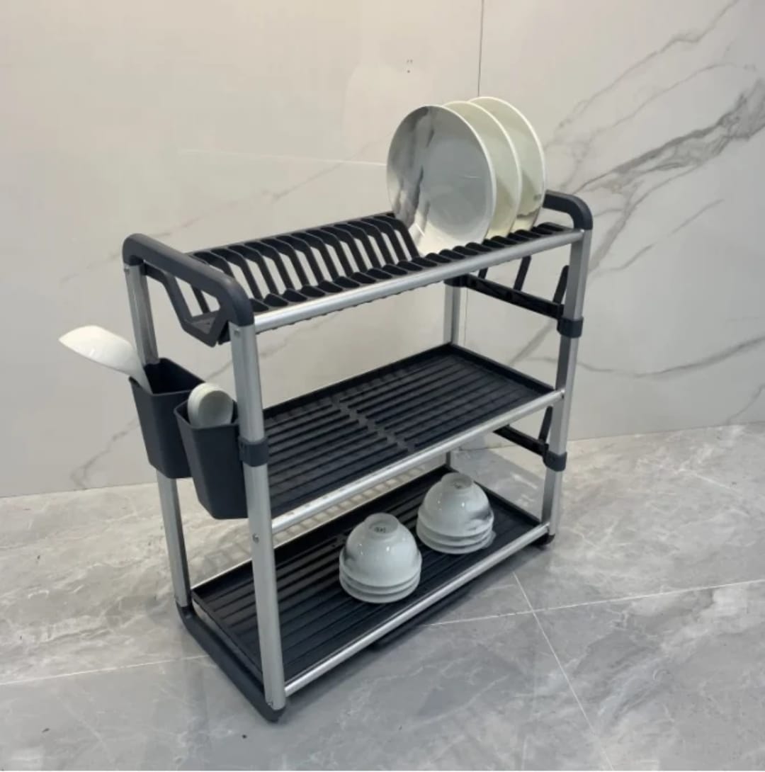 Premium Quality 3-Tier Aluminium Dish Drainer