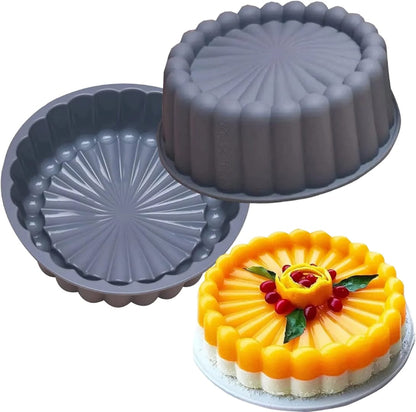 3D Round Silicone Baking Tin