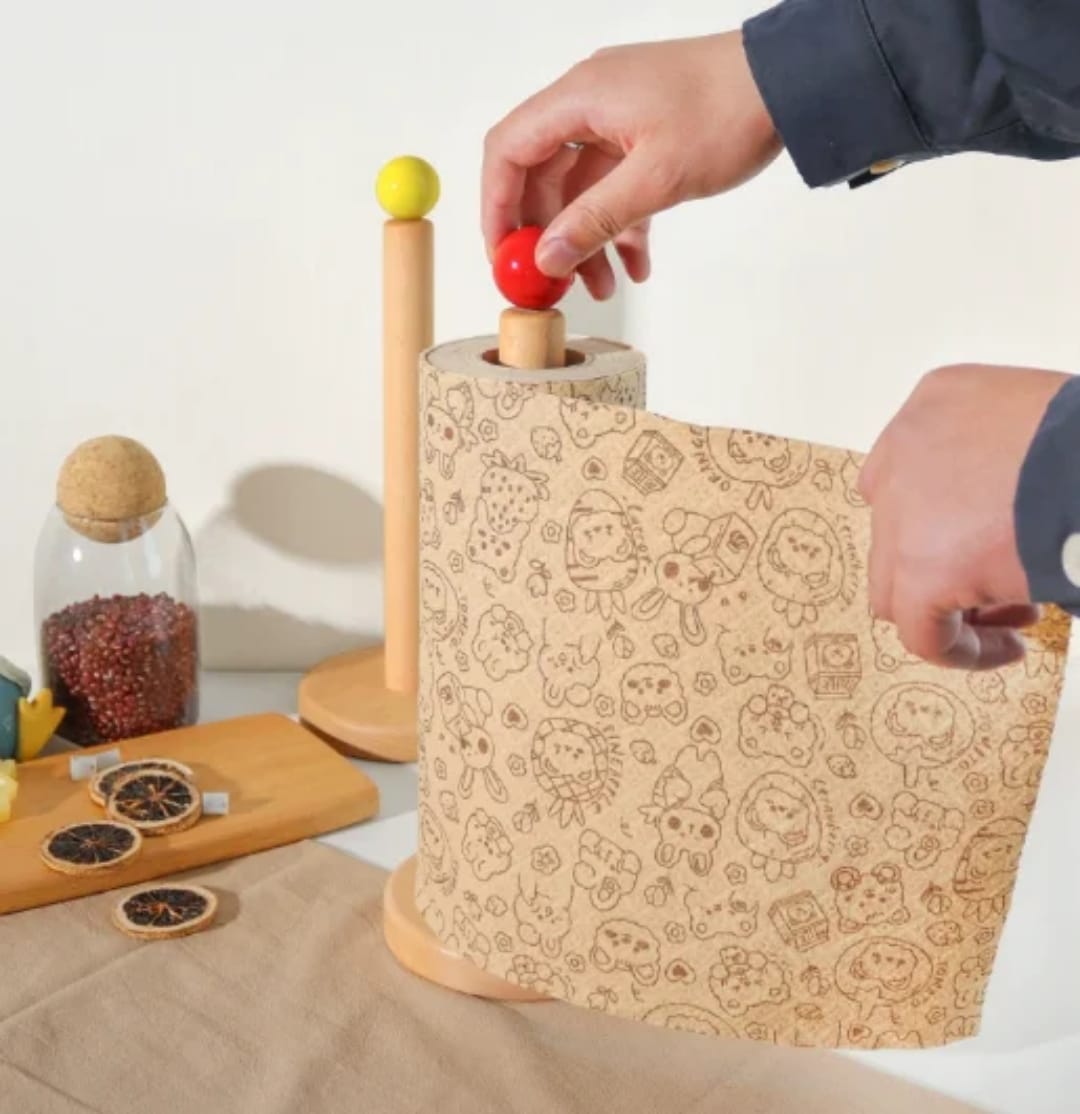 Wooden Kitchen Paper Towel Holder