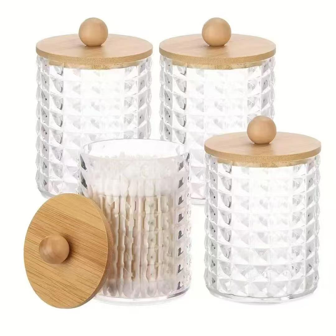 Diamond-Shaped Acrylic Earbud / Multipurpose Organizer