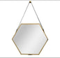 Geometric Hexagon Hanging Wall Mirror