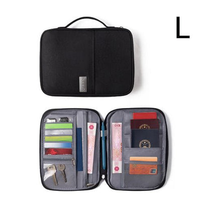 Multifunctional Family Size Travel Passport & Document Organizer