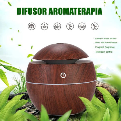 130ml Ultrasonic Air Humidifier & Aromatherapy Diffuser