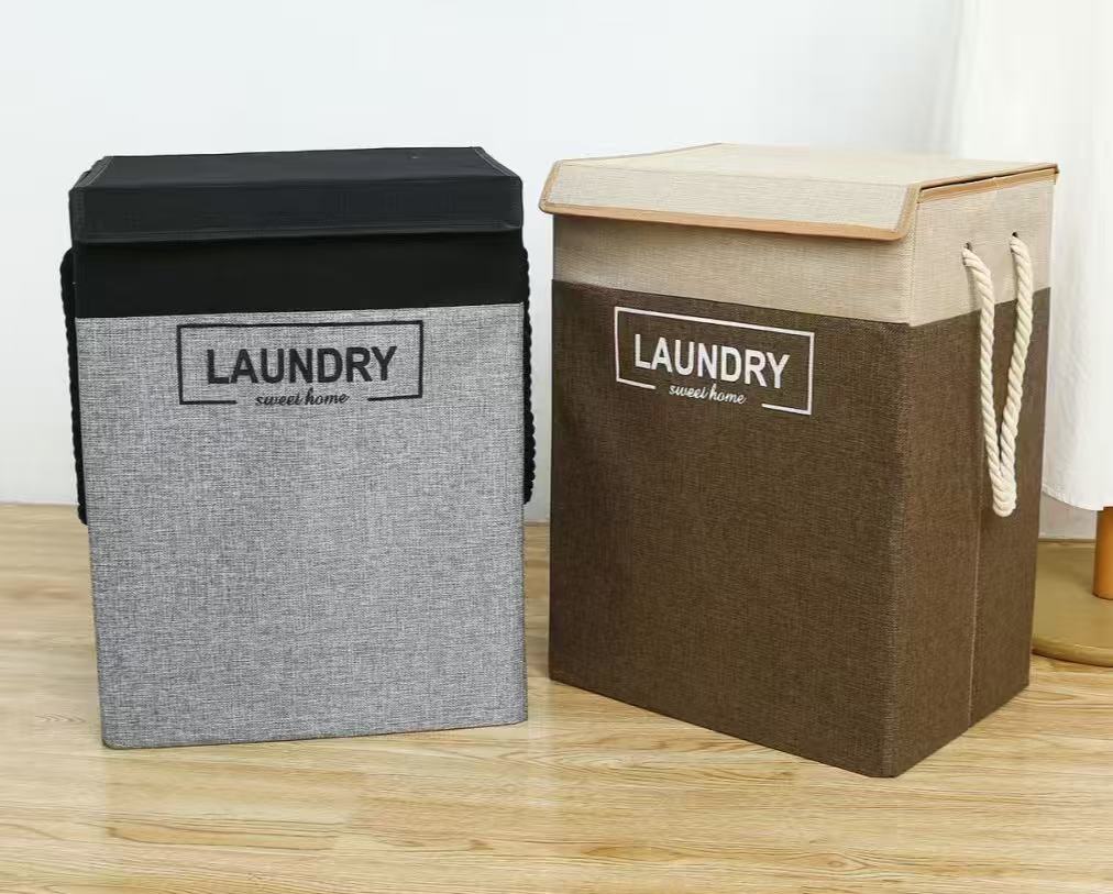 Foldable Laundry Basket with Lid