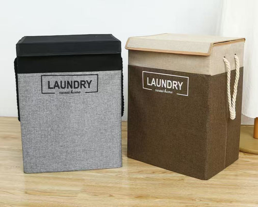 Foldable Laundry Basket with Lid