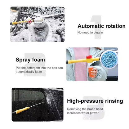 360° Spin Car Wash Brush & Complete Cleaning Kit