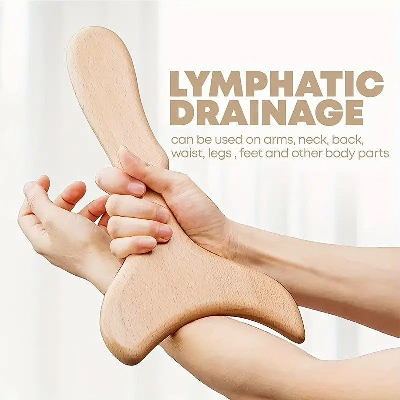 Wooden Gua Sha Therapy & Lymphatic Drainage Massager