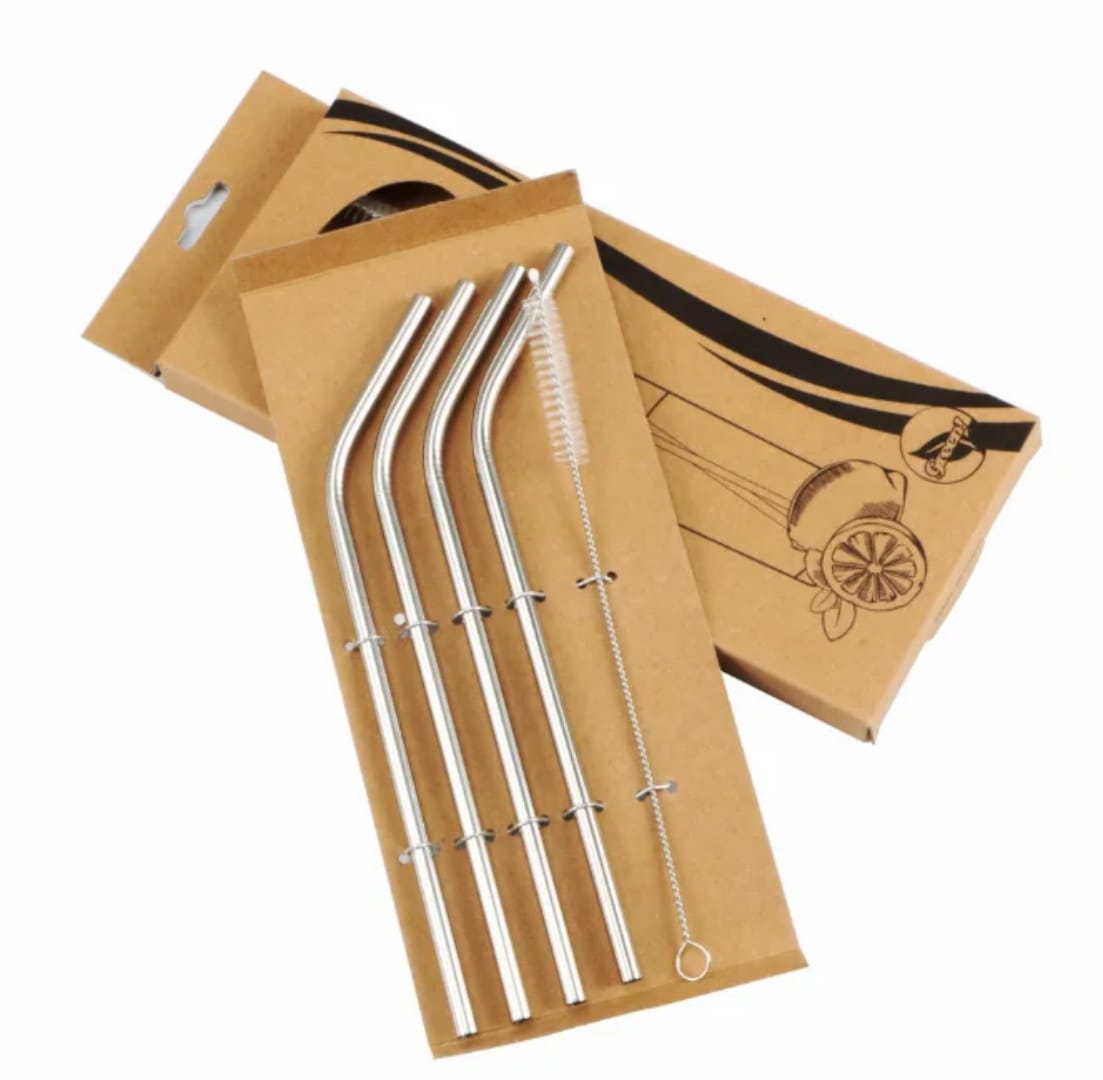 Reusable Stainless Steel Straw Set