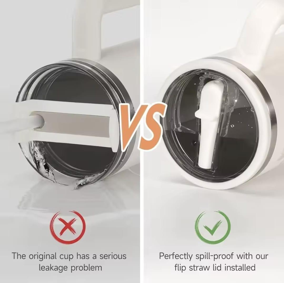 Anti-Leak Stanley Tumbler Replacement Lids with Straws