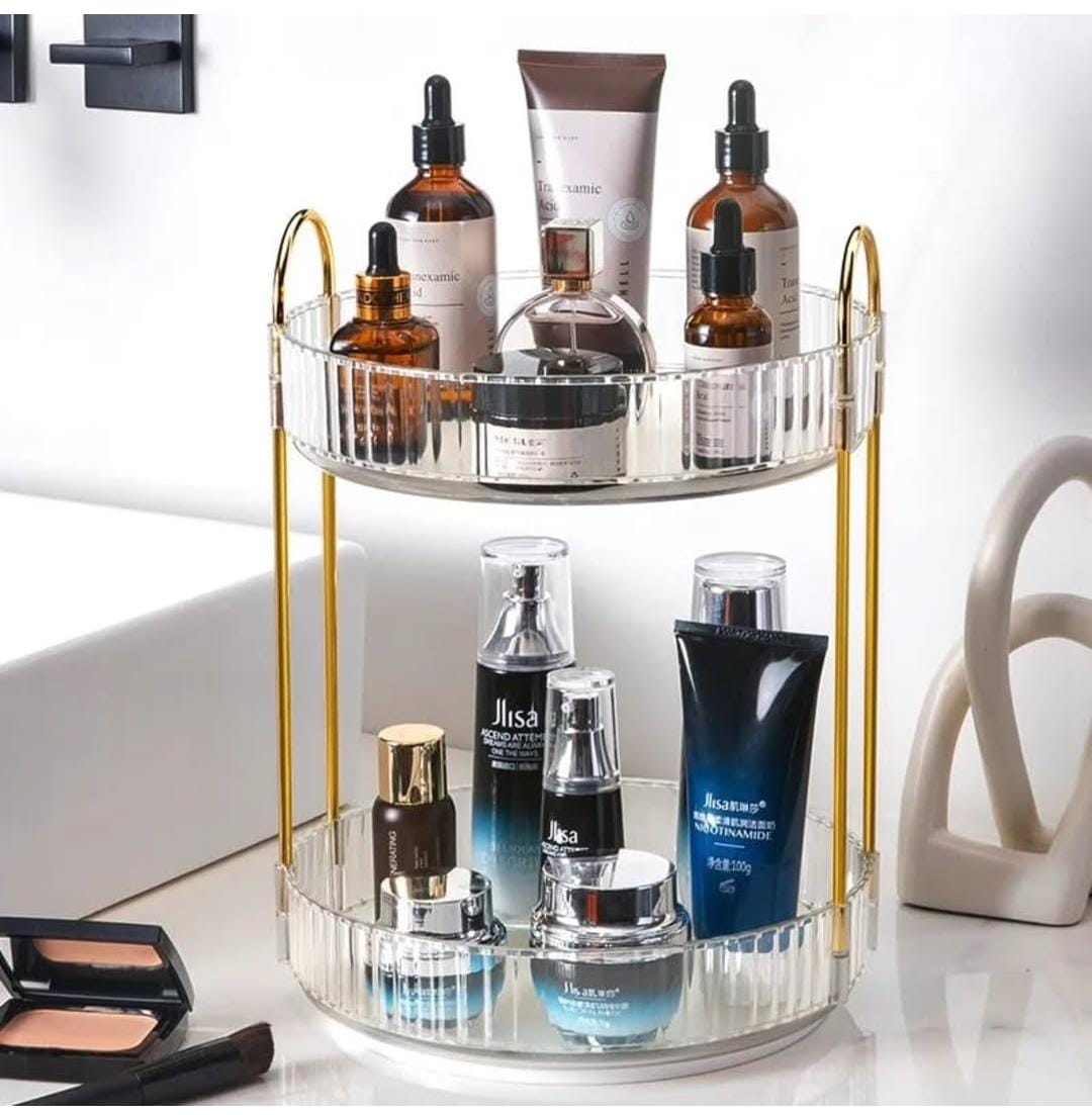 360° Rotating Acrylic Makeup Stand