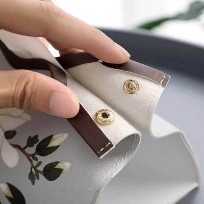 PU Leather Tissue Box Organizer