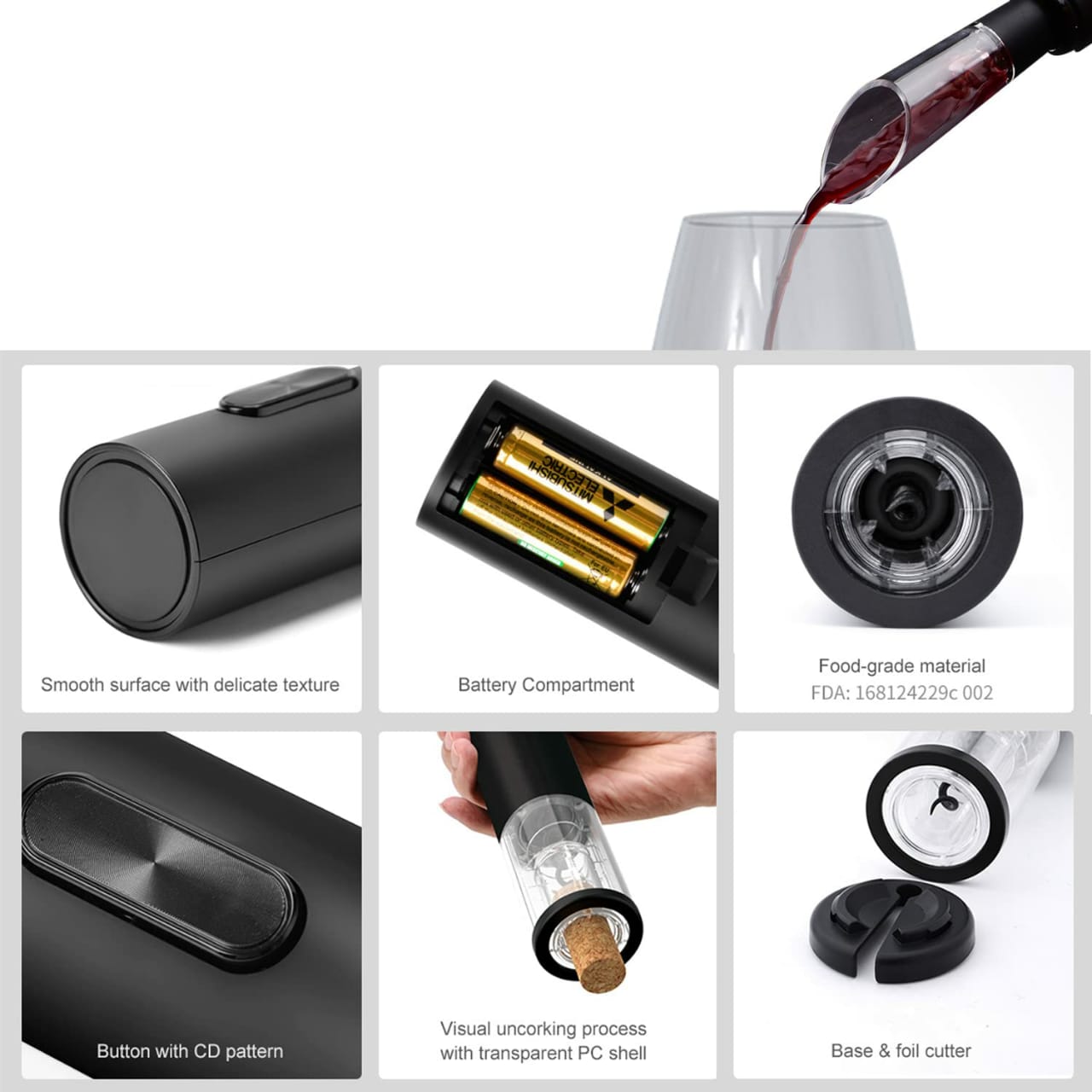 Electric Wine Opener 4-in-1 Set