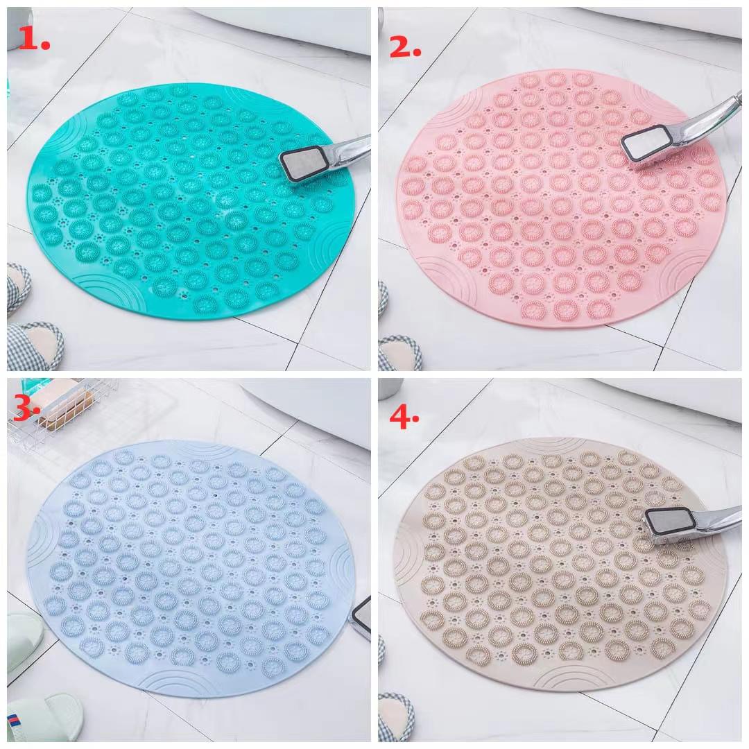 Bathroom Non-Slip TPR Circular Bath Mat