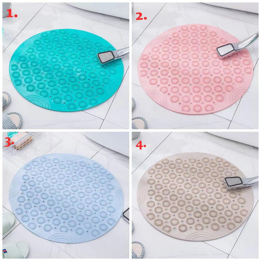 Bathroom Non-Slip TPR Circular Bath Mat