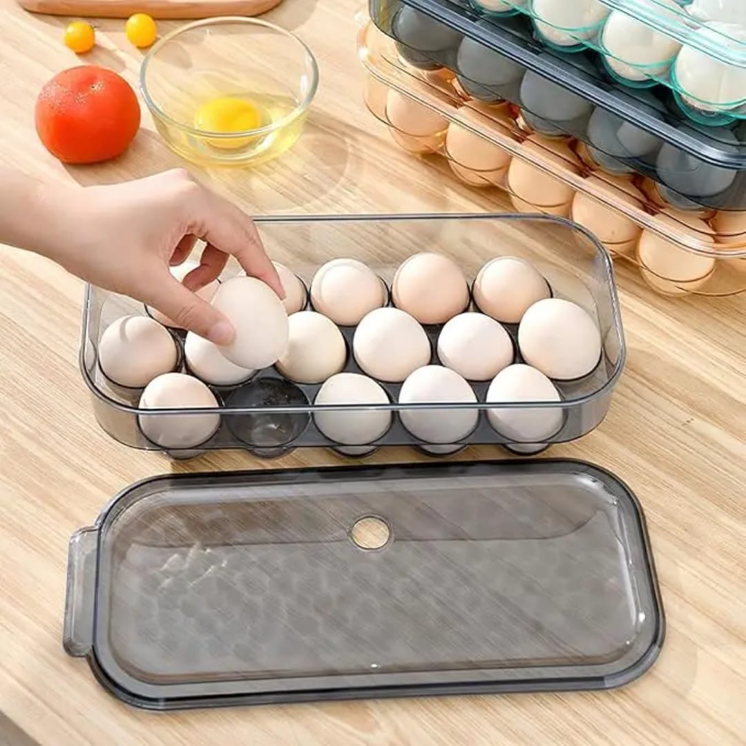Egg Storage Box for Refrigerator – 16 Eggs