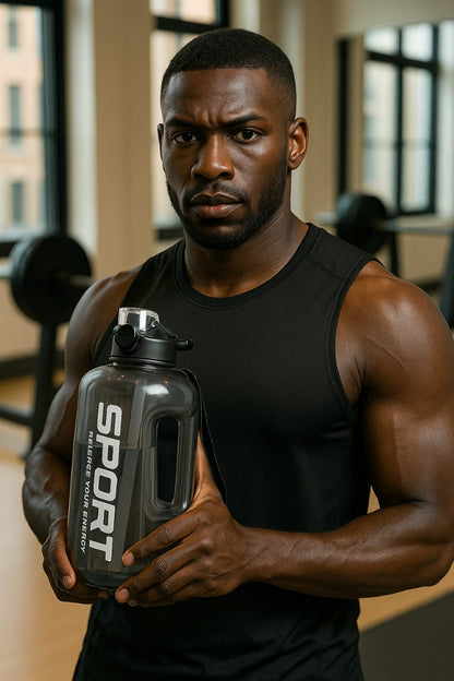 Large Capacity Water Bottle with Flip Lid