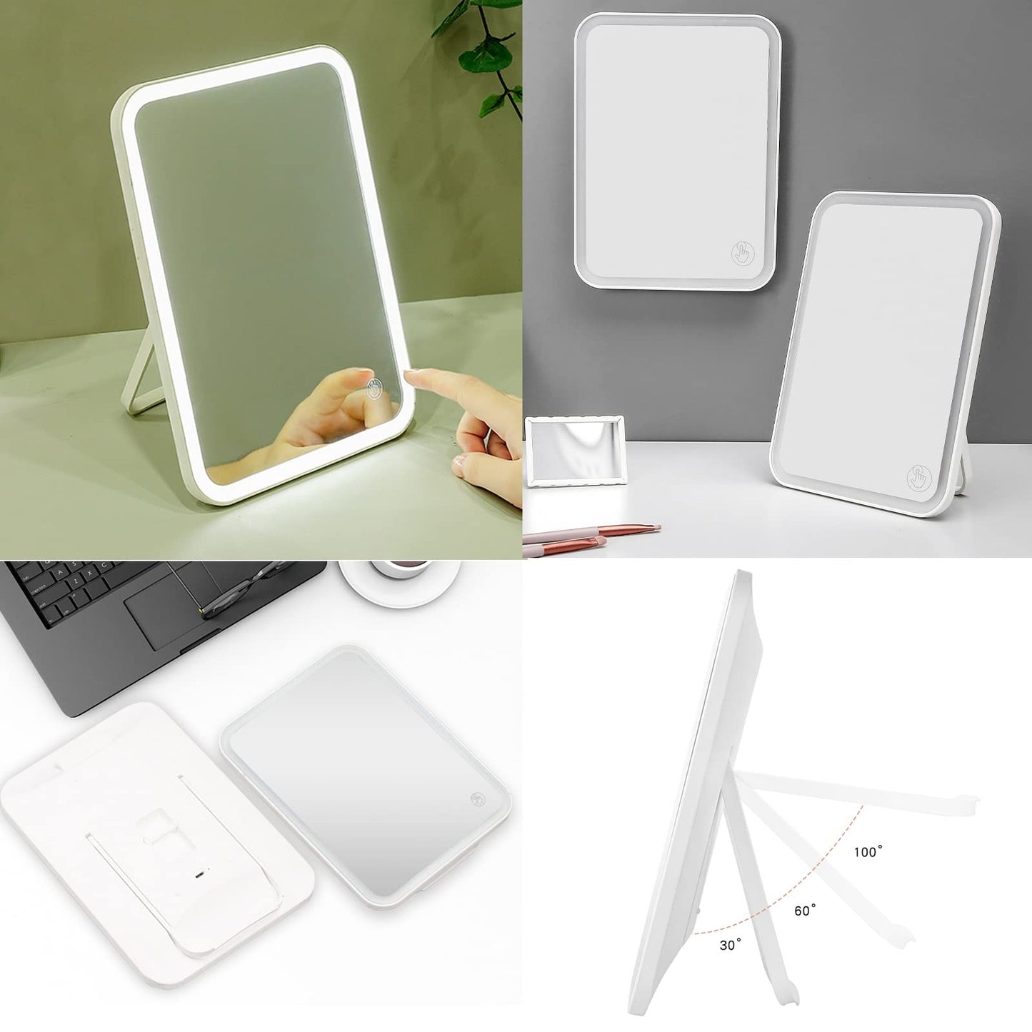 Rechargeable Travel Make Up Mirror