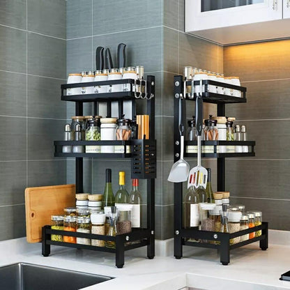 3-Tier Multi-Function Spice Storage Rack
