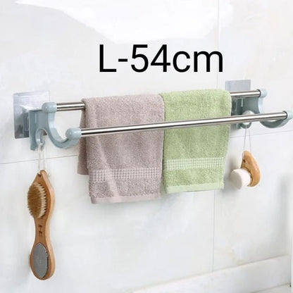 54cm Self-Adhesive Double Pole Towel Holder