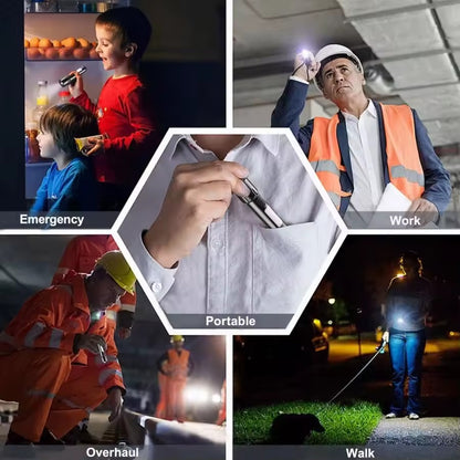 Mini EDC Flashlight – USB Rechargeable Emergency & Outdoor Torch 🔦