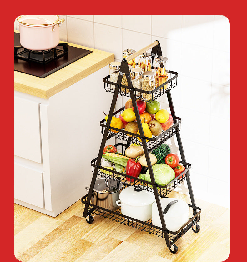 ✨ 4-Layer Multifunctional Metallic Rack